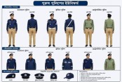 নতুন পোশাকে বাংলাদেশ পুলিশ